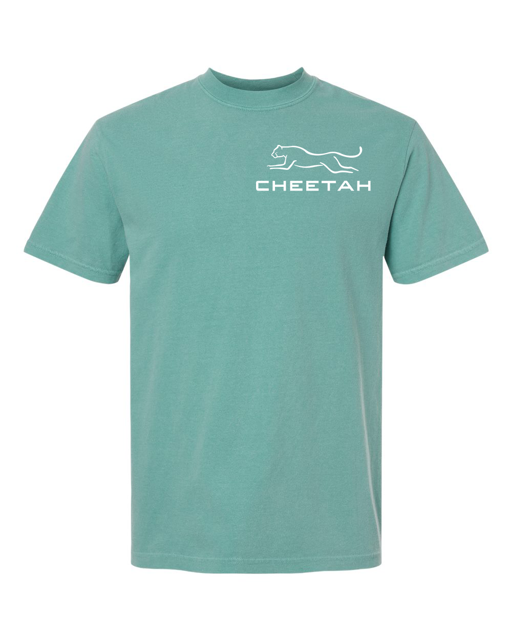 Seafoam Cheetah 100% Quality Cotton Short Sleeve