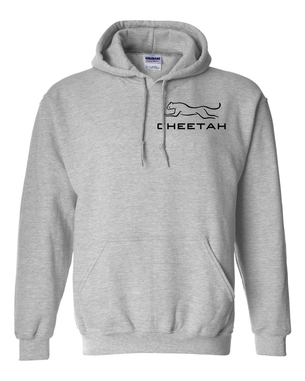 Sport Grey Cheetah 100% Quality Cotton Hoodie