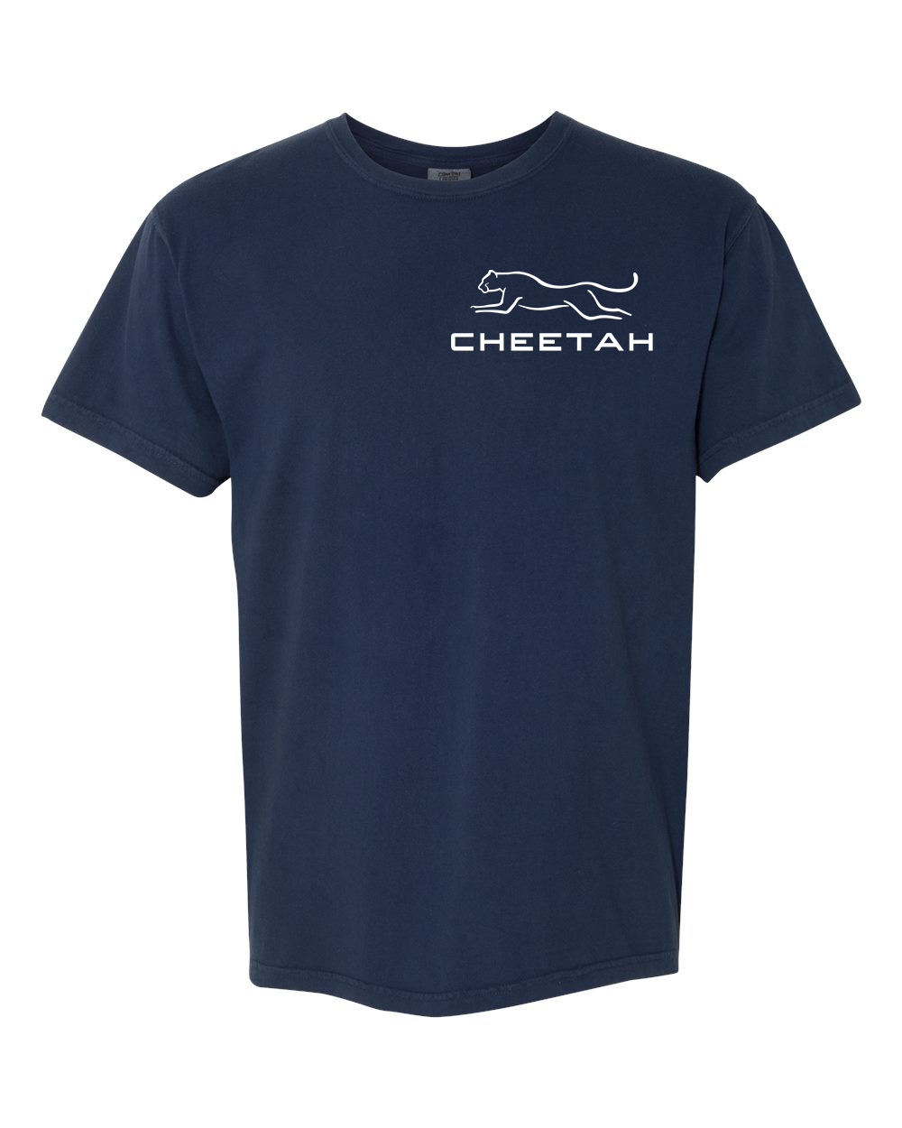 True Navy Cheetah 100% Quality Cotton Short Sleeve