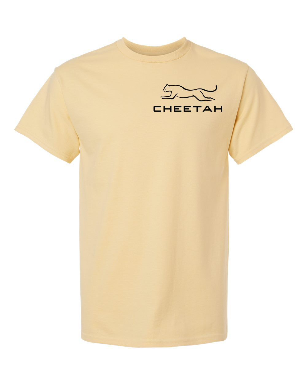 Vegas Gold Cheetah 100% Quality Cotton Short Sleeve (Left Chest)
