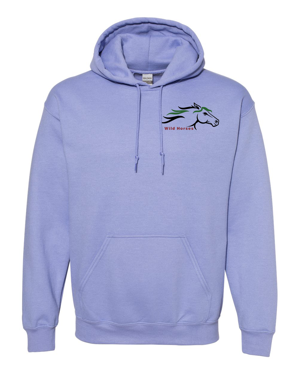 Violet Wild Horses 100% Quality Cotton Hoodie