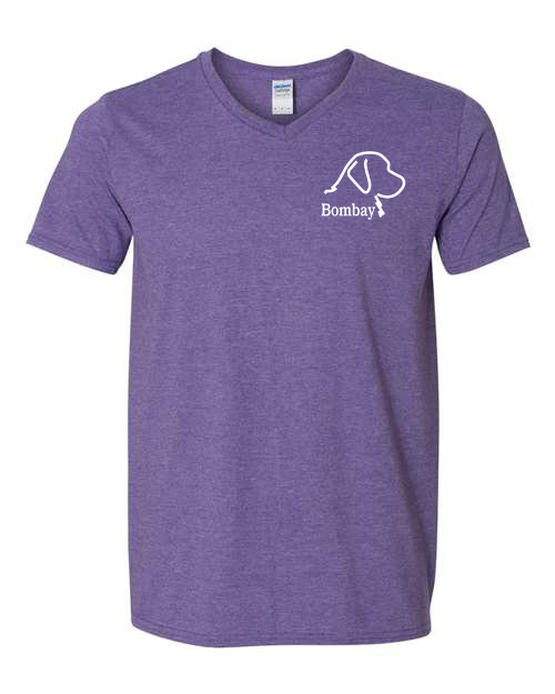Heather Purple V-Neck