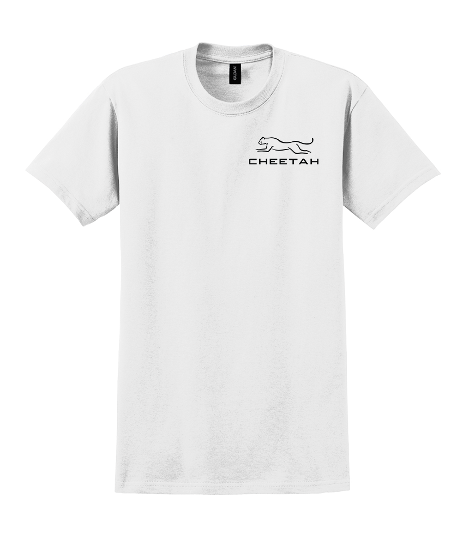 White Cheetah 100% Quality Cotton Short Sleeve