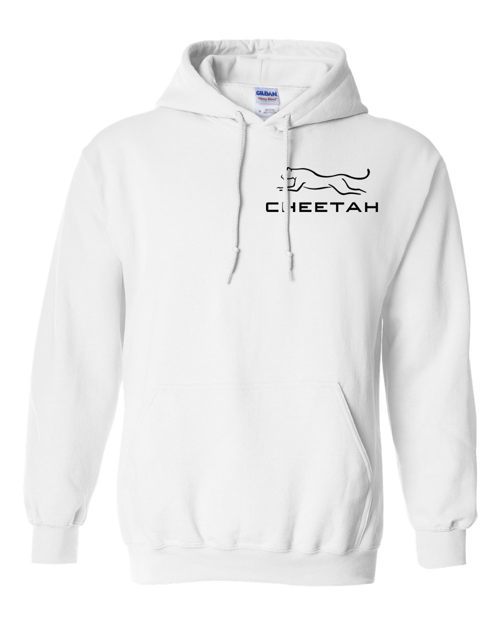 White Cheetah 100% Quality Cotton Hoodie