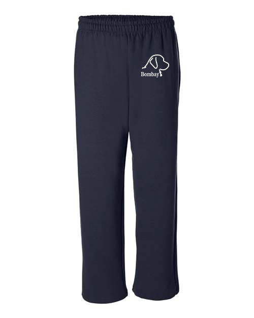 Navy Sweat Pants - Open Bottom