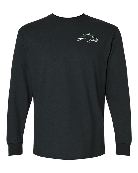 Black Wild Horses 100% Quality Cotton Long Sleeve