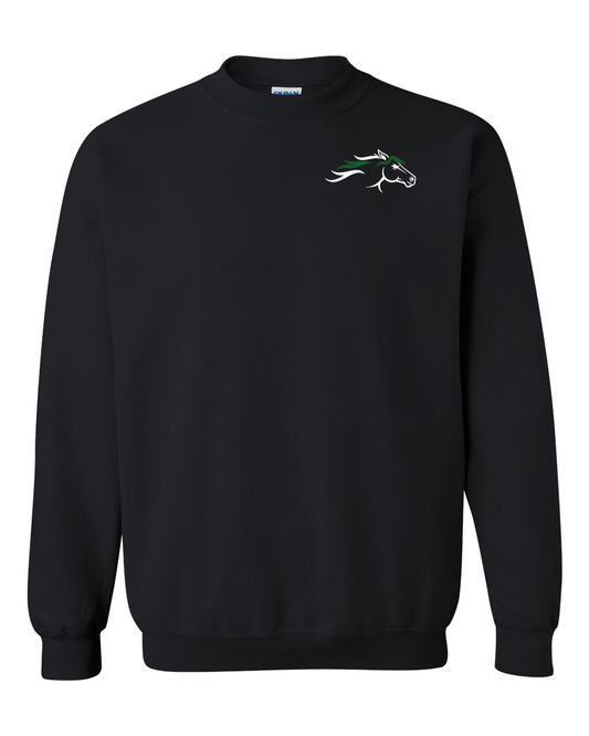 Black Wild Horses 100% Quality Cotton Crewneck Sweatshirt