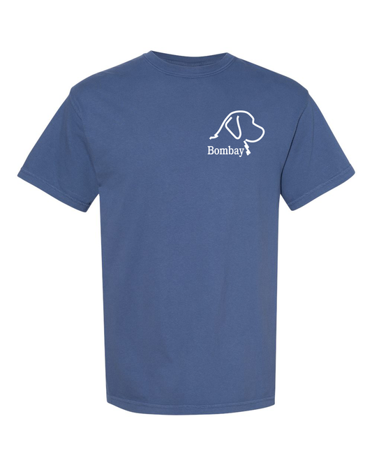 China Blue Comfort Color Short Sleeve