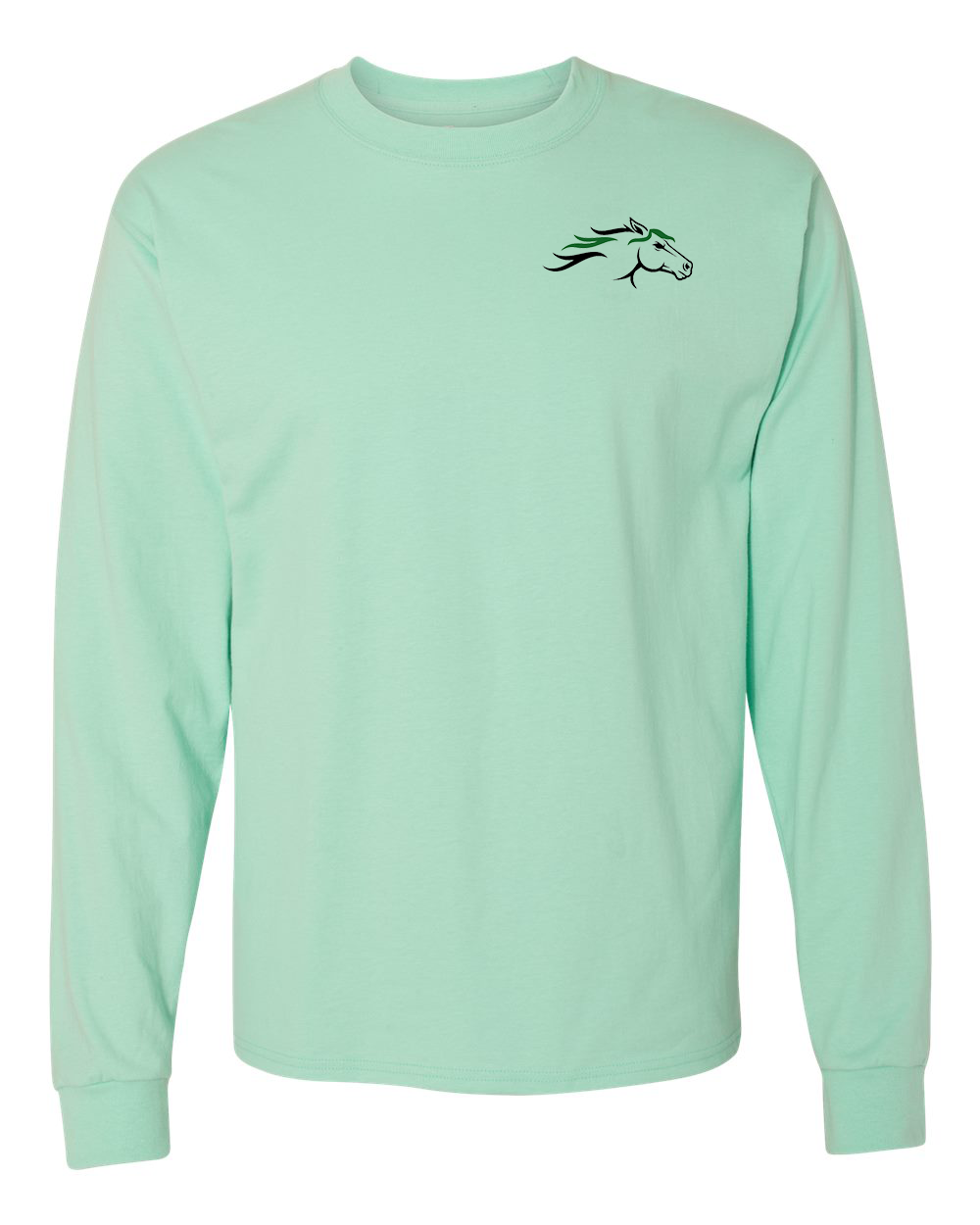 Mint Wild Horses 100% Quality Cotton Long Sleeve