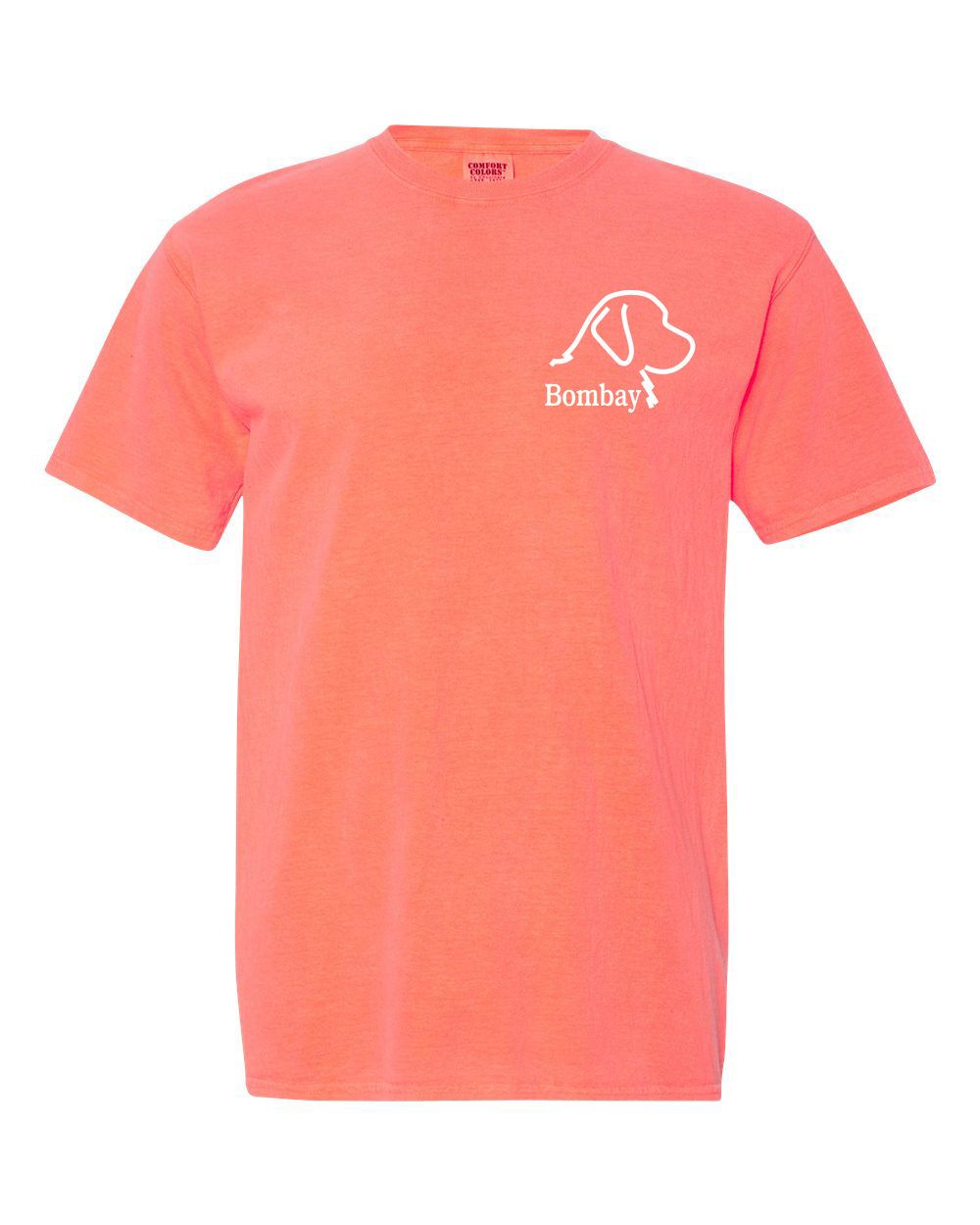 Neon Red Orange Comfort Color Short Sleeve