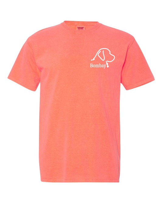Neon Red Orange Comfort Color Short Sleeve