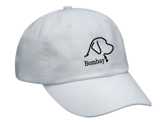 White Bombay Hat (Leather Strap)