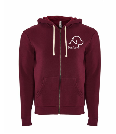 Maroon Full Zip Hoodie