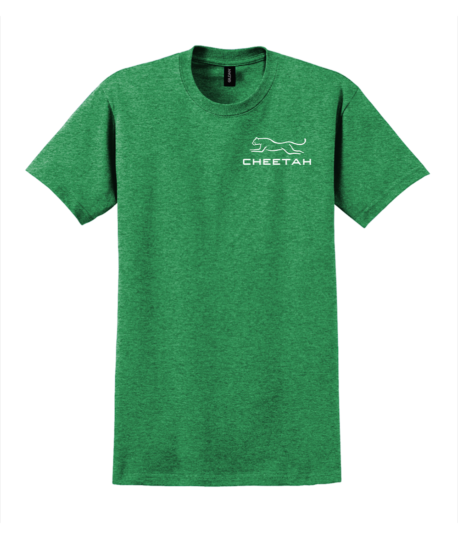 Antique Irish Green Cheetah 100% Quality Cotton Short Sleeve