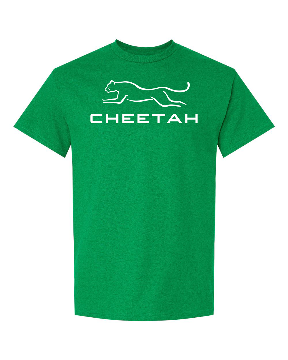 Antique Irish Green Cheetah 100% Quality Cotton Short Sleeve (Full Chest)