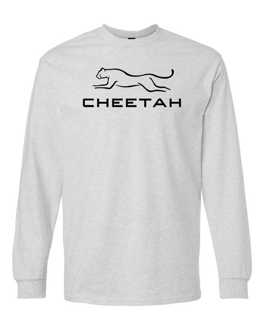 Ash Cheetah 100% Quality Cotton Long Sleeve (Full Chest)