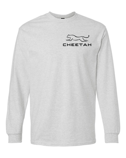 Ash Cheetah 100% Quality Cotton Long Sleeve (Left Chest)