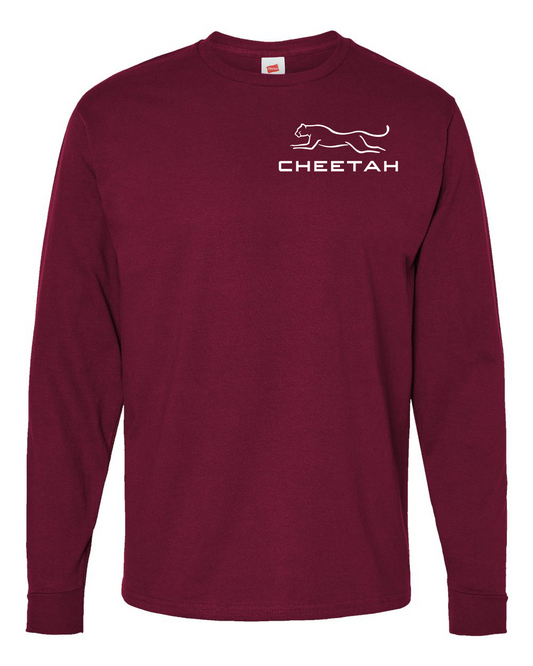 Athletic Cardinal Cheetah 100% Quality Cotton Long Sleeve