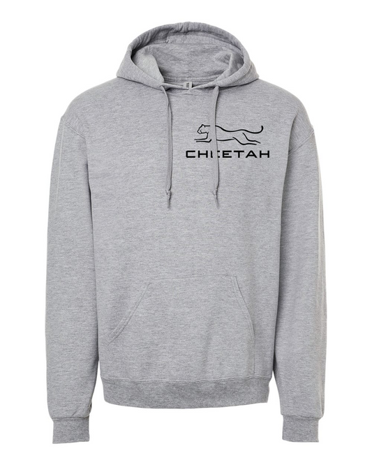 Athletic Heather Cheetah 100% Quality Cotton Hoodie