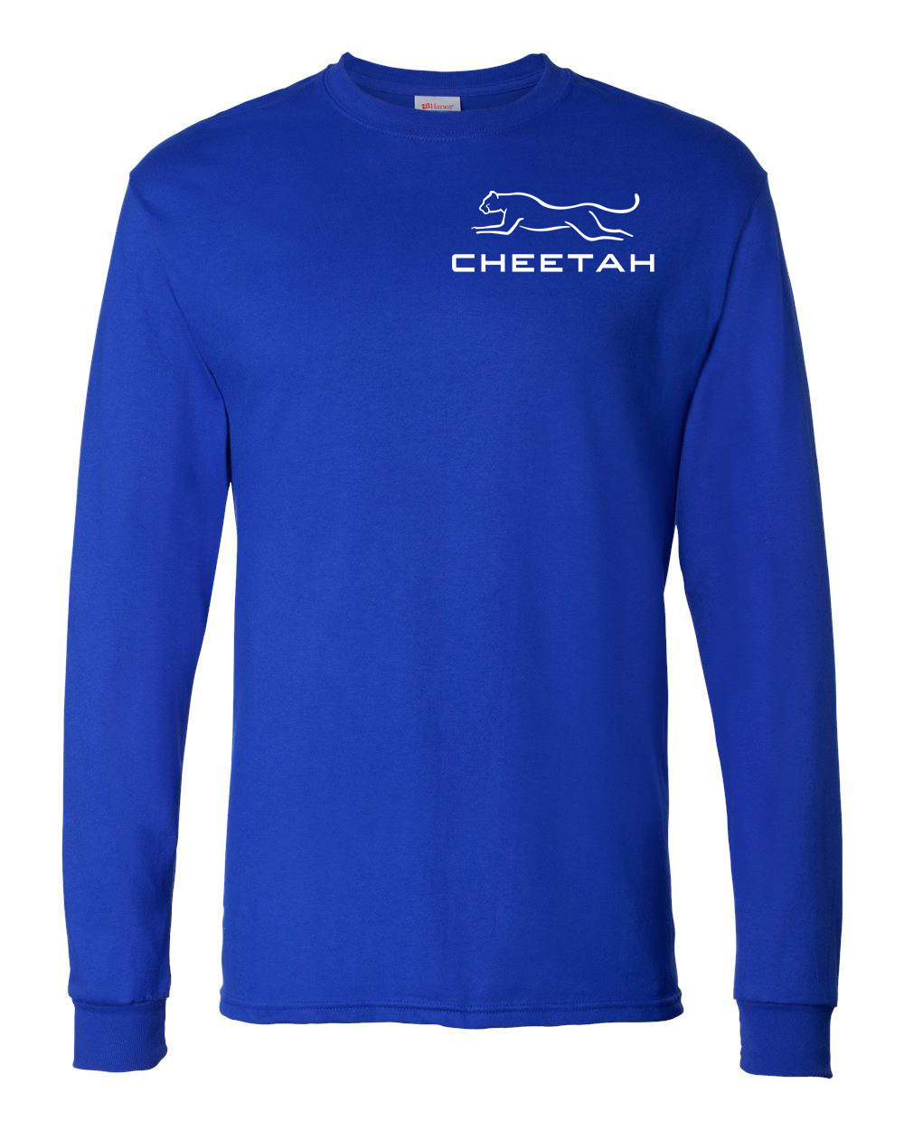 Athletic Royal Cheetah 100% Quality Cotton Long Sleeve