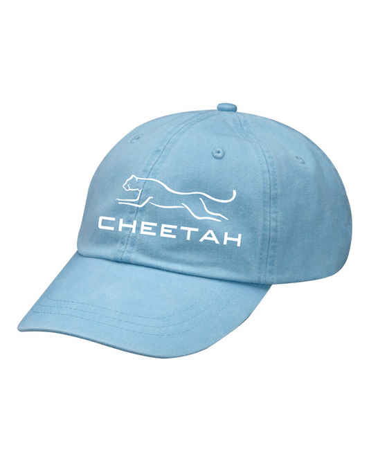 Baby Blue Cheetah 100% Quality Cotton Cap