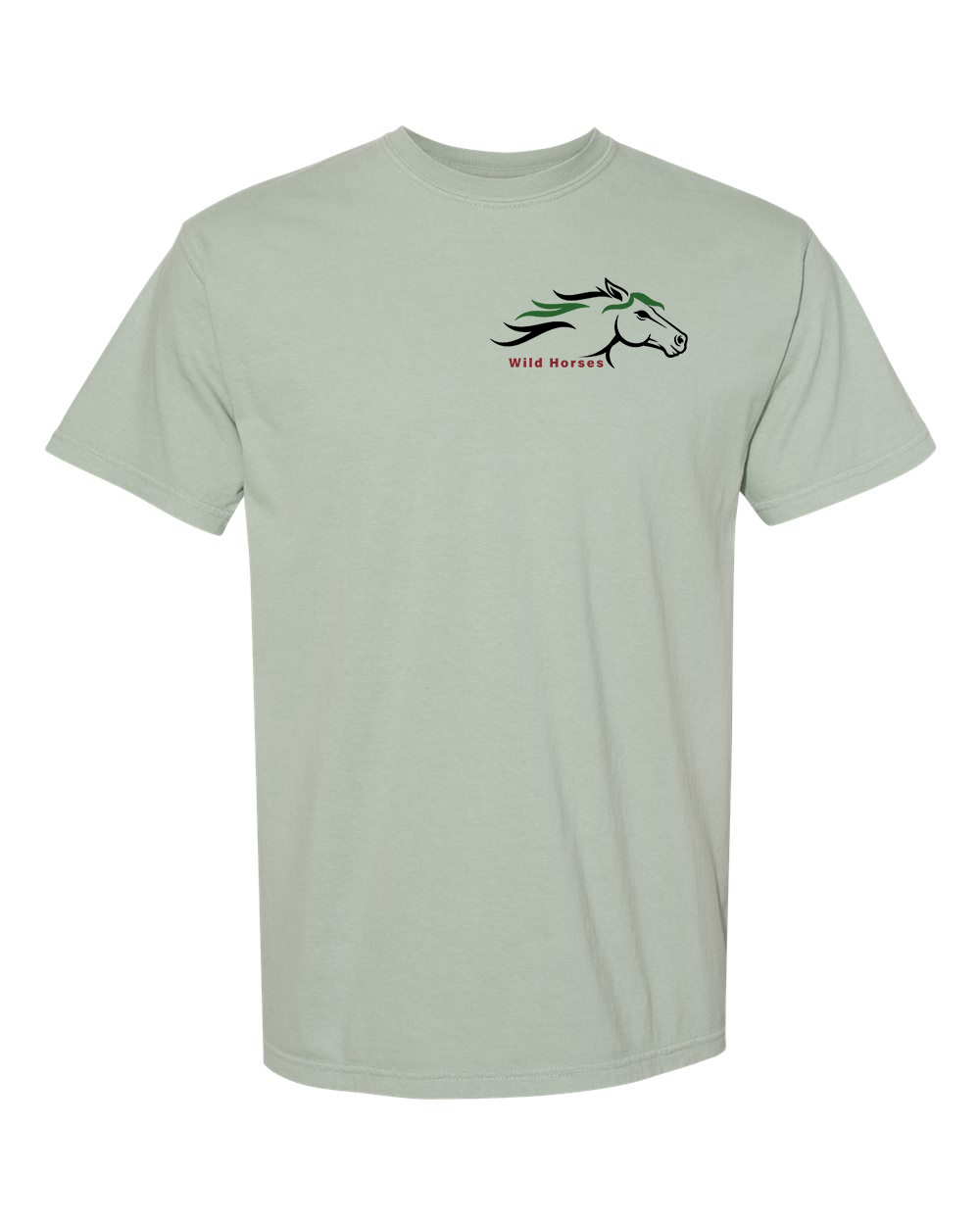 Bay Wild Horses 100% Quality Cotton Short Sleeve