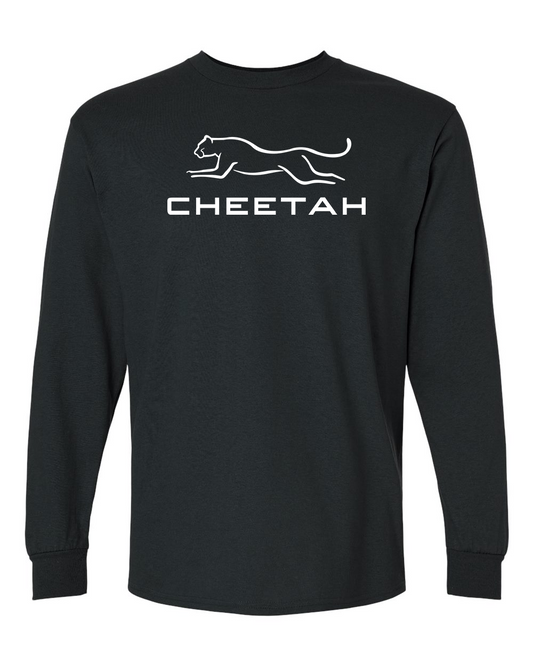 Black Cheetah 100% Quality Cotton Long Sleeve (Full Chest)