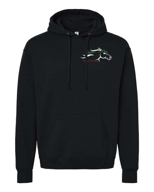 Black Ink Wild Horses 100% Quality Cotton Hoodie