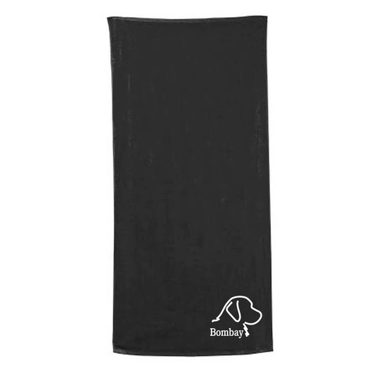 Black Beach Towel