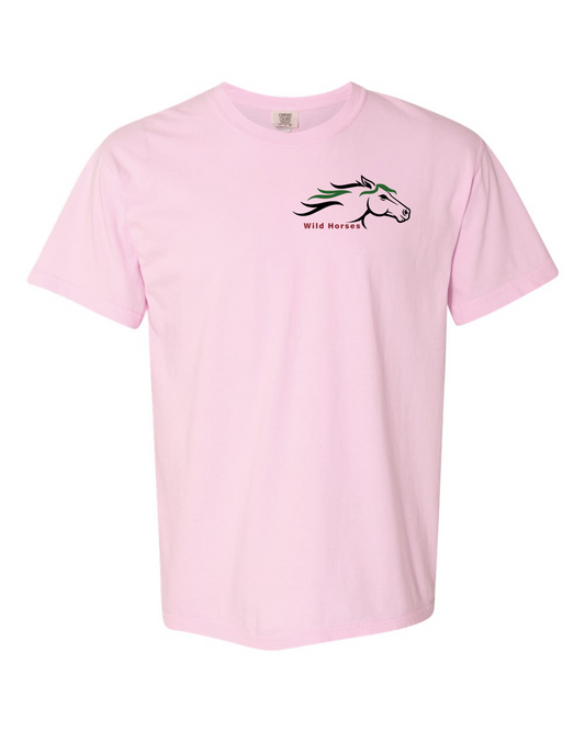 Blossom Wild Horses 100% Quality Cotton Short Sleeve