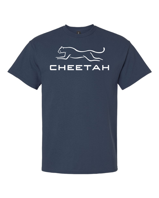 Blue Dusk Cheetah 100% Quality Cotton Short Sleeve (Full Chest)