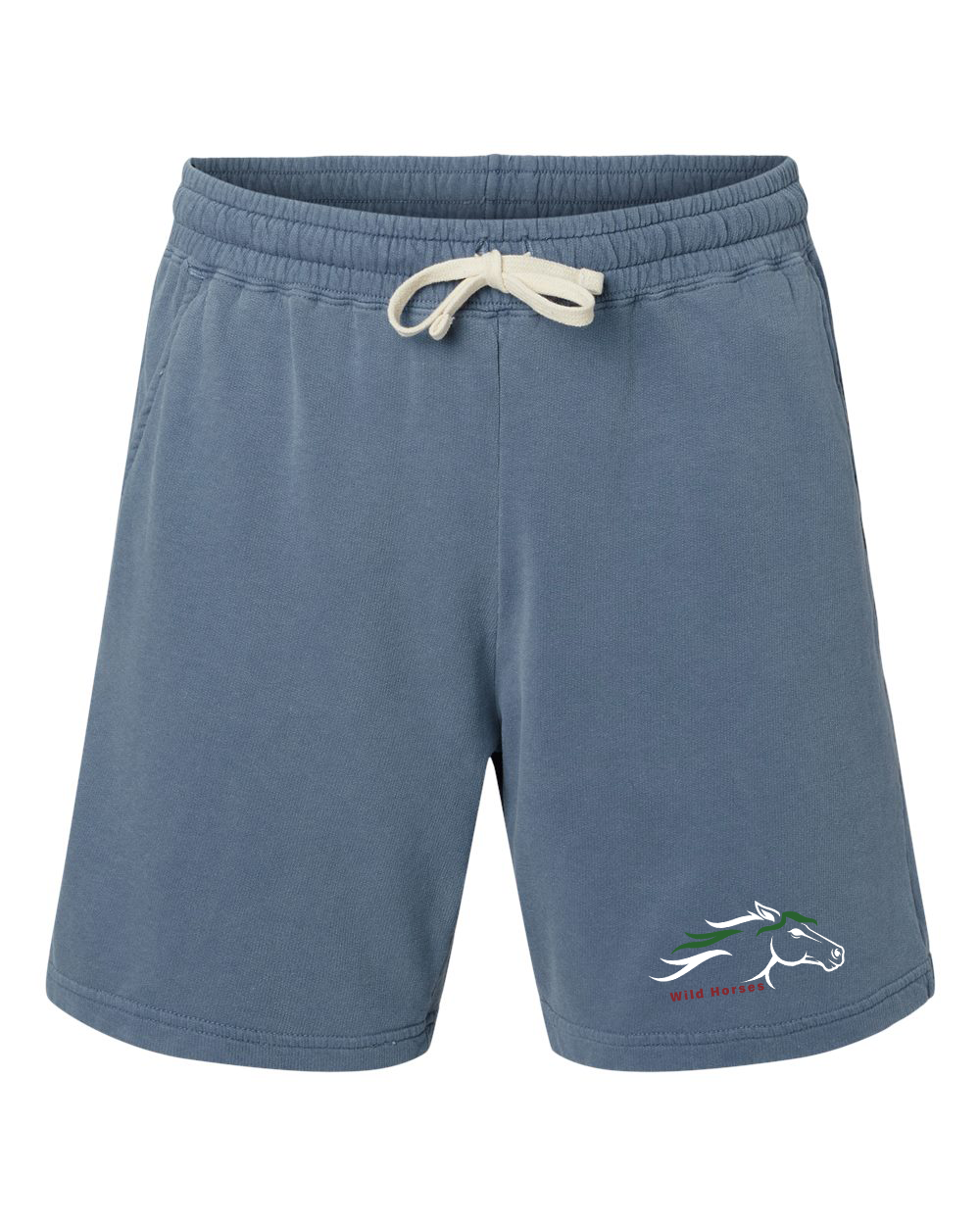 Blue Jean Wild Horses 100% Quality Cotton Sweat Shorts