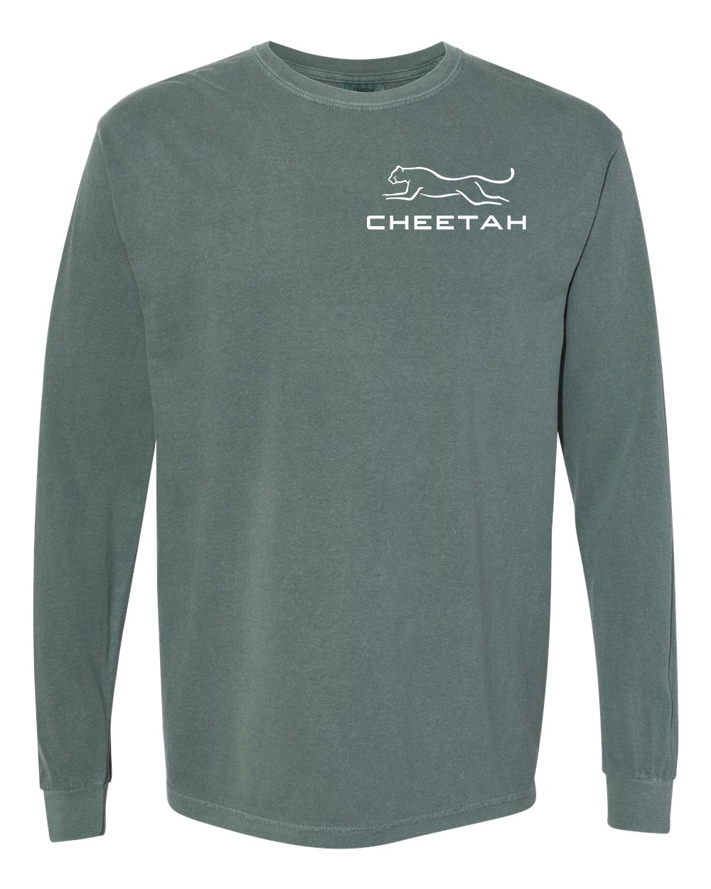 Blue Spruce Cheetah 100% Quality Cotton Long Sleeve