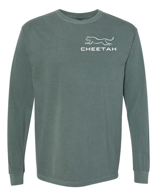 Blue Spruce Cheetah 100% Quality Cotton Long Sleeve