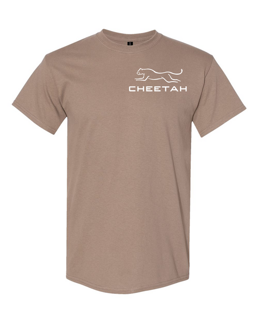 Brown Savana Cheetah 100% Quality Cotton Short Sleeve