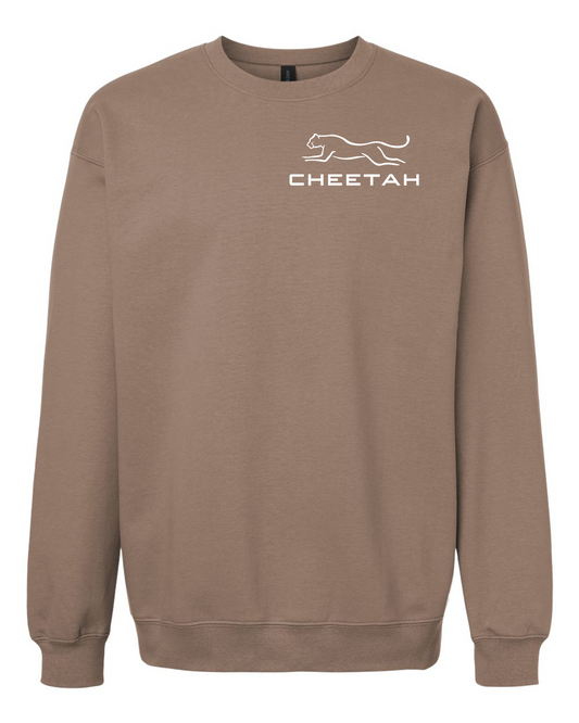 Brown Savana Cheetah 100% Quality Cotton Crewneck Sweatshirt