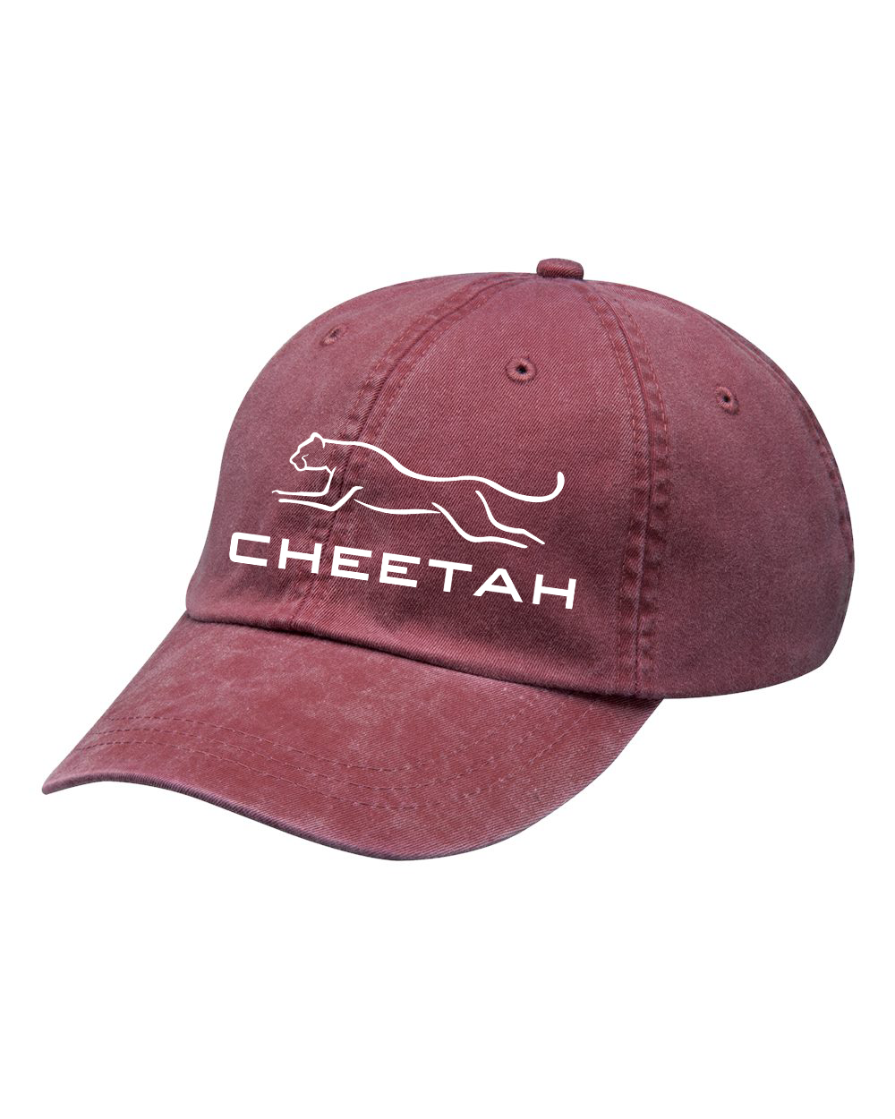 Burgundy Cheetah 100% Quality Cotton Cap
