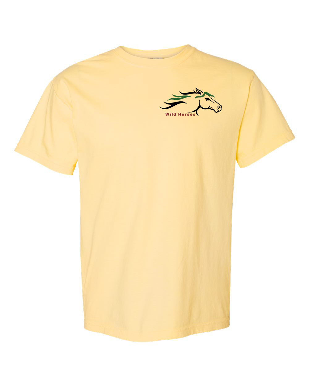 Butter Wild Horses 100% Quality Cotton Short Sleeve