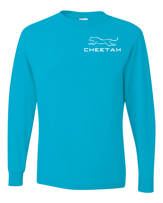 California Blue Cheetah 100% Quality Cotton Long Sleeve