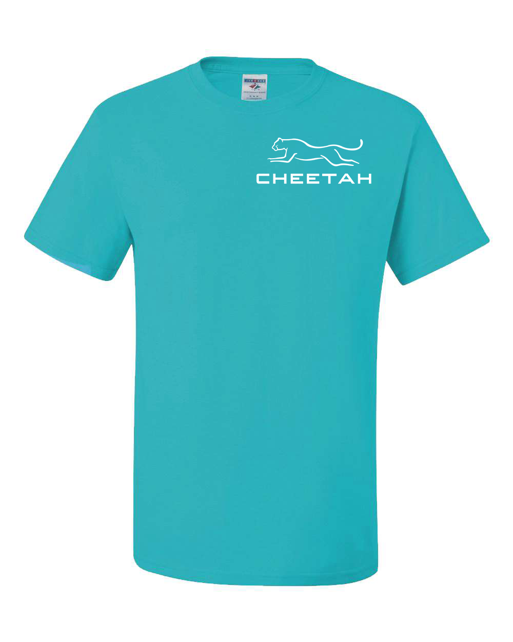 California Blue Cheetah 100% Quality Cotton Short Sleeve
