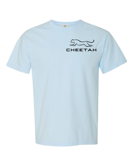 Chambray Cheetah 100% Quality Cotton Short Sleeve