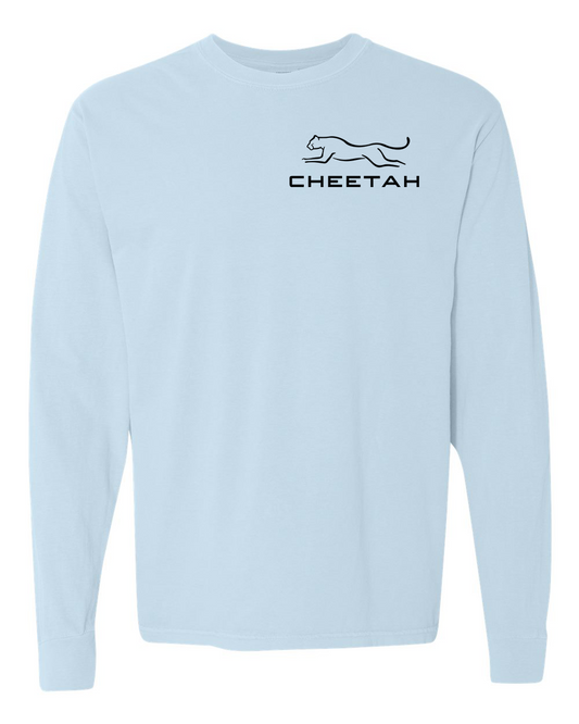 Chambray Cheetah 100% Quality Cotton Long Sleeve