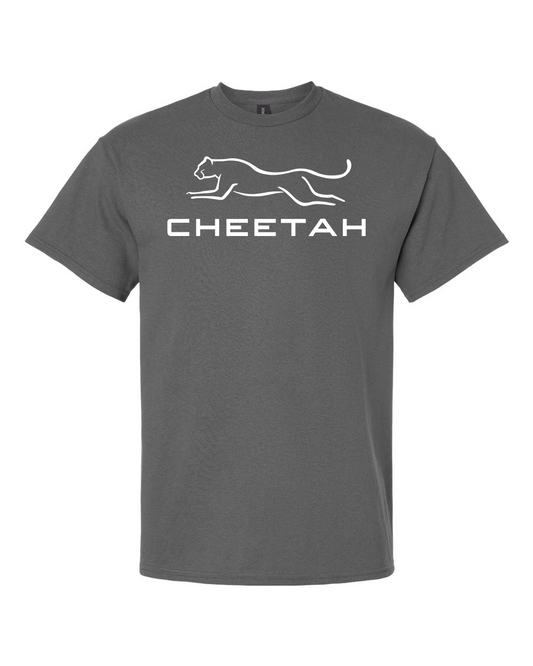 Charcoal Cheetah 100% Quality Cotton Short Sleeve (Full Chest)
