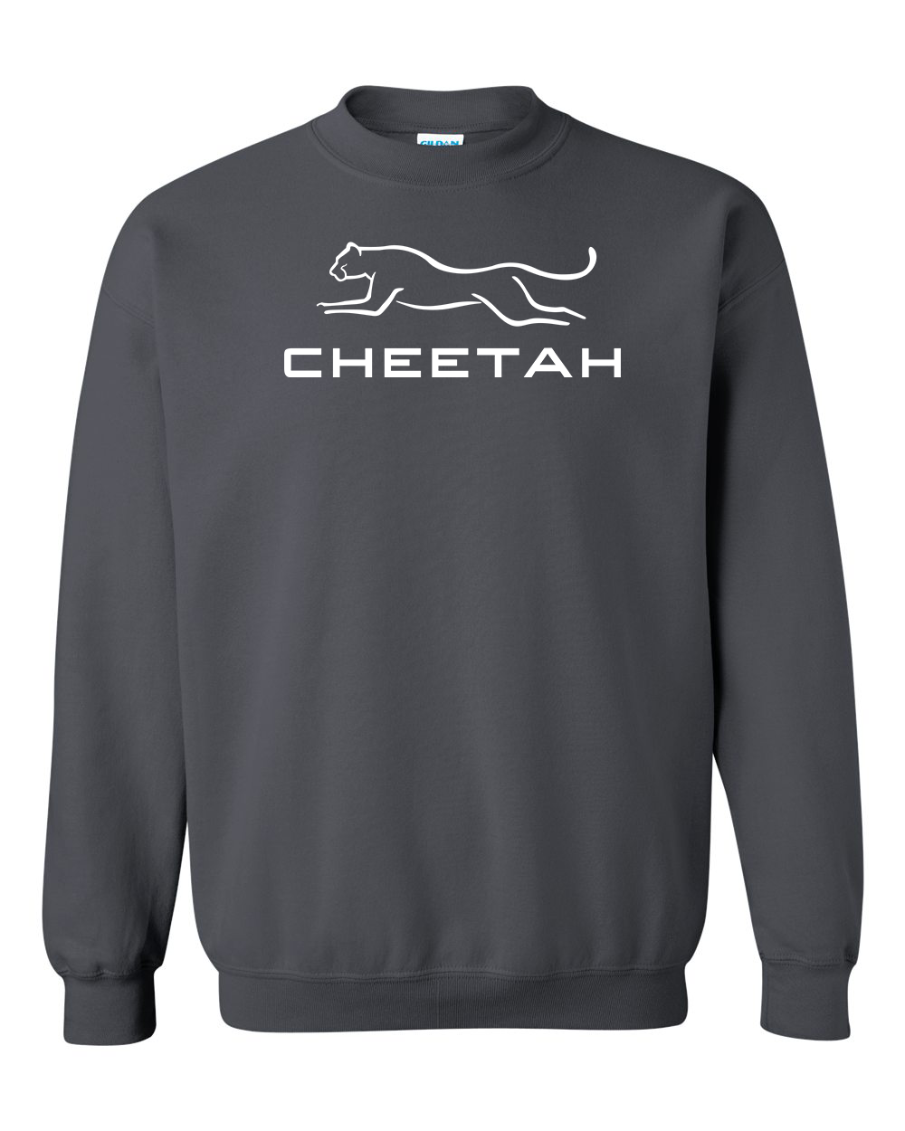 Charcoal Cheetah 100% Quality Cotton Crewneck Sweatshirt (Full Chest)