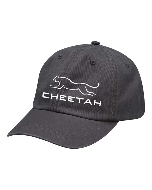 Charcoal Grey Cheetah 100% Quality Cotton Cap