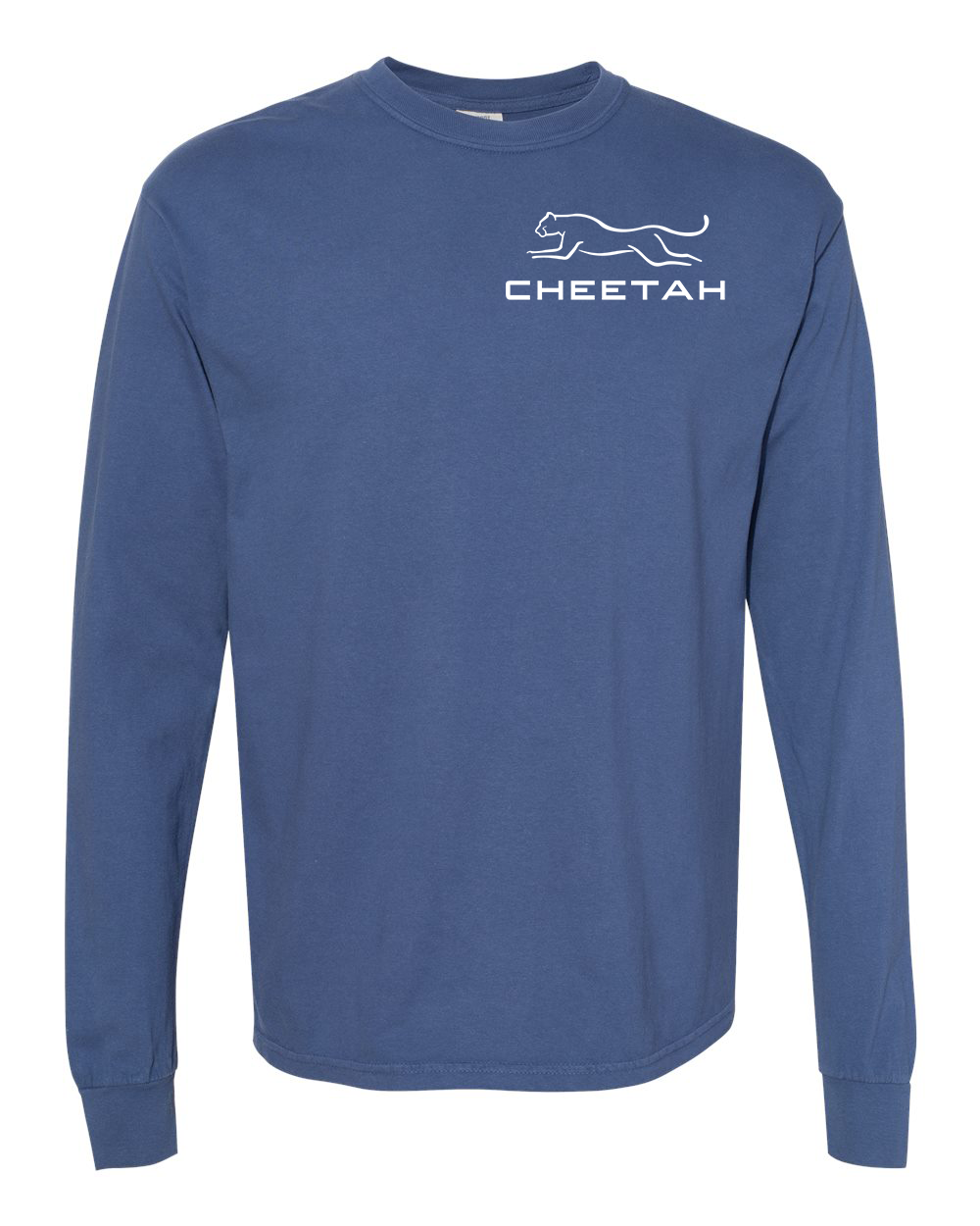 China Blue Cheetah 100% Quality Cotton Long Sleeve