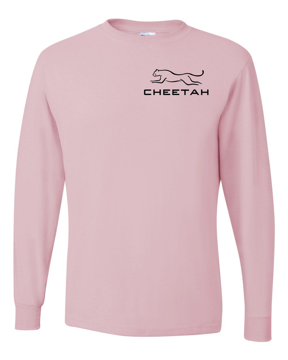 Classic Pink Cheetah 100% Quality Cotton Long Sleeve