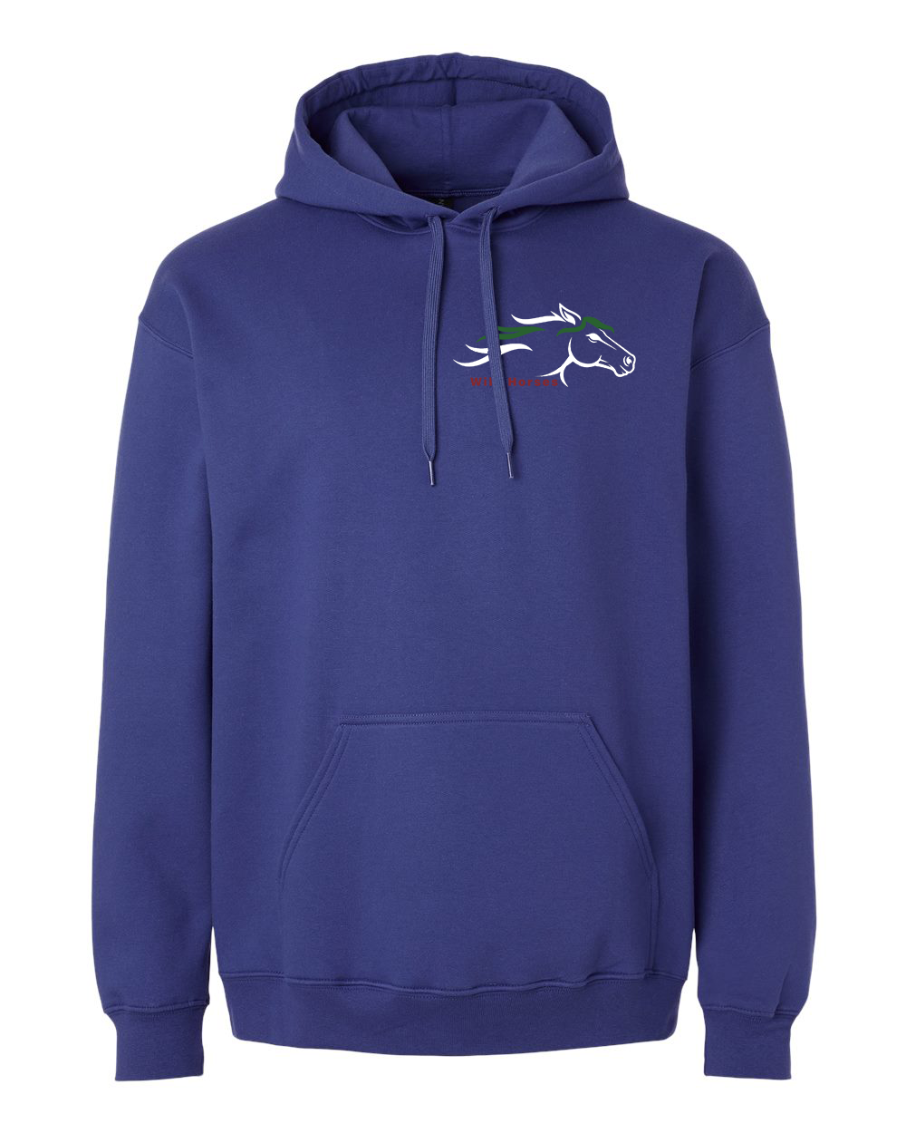 Cobalt Wild Horses 100% Quality Cotton Hoodie