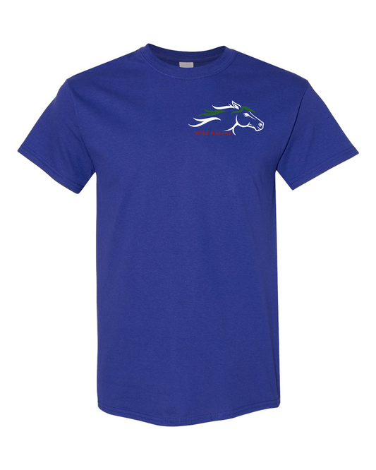 Cobalt Wild Horses 100% Quality Cotton Short Sleeve