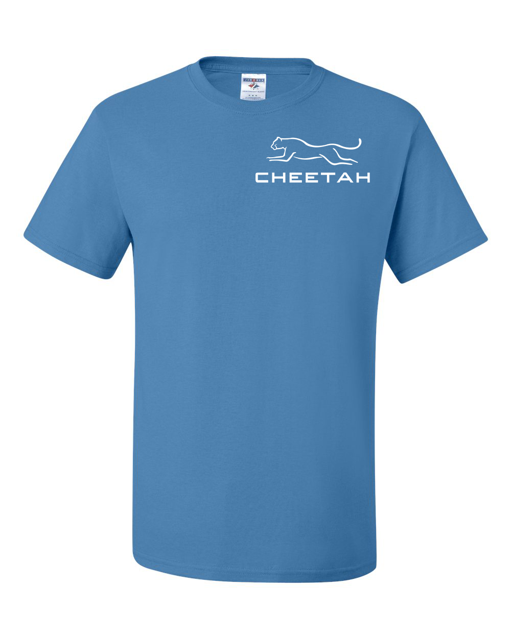 Columbia Blue Cheetah 100% Quality Cotton Short Sleeve